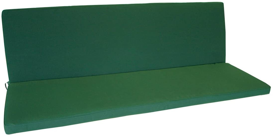 Denver Bench Seat With Back Rest 98X88 Cm, Dark Green