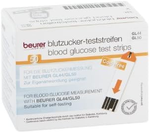 100 Blood Glucose Test Strips for Beurer GL50 Meters