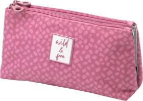 Vito & Joe cosmetic bag pink \"wild & free\", 1 pc