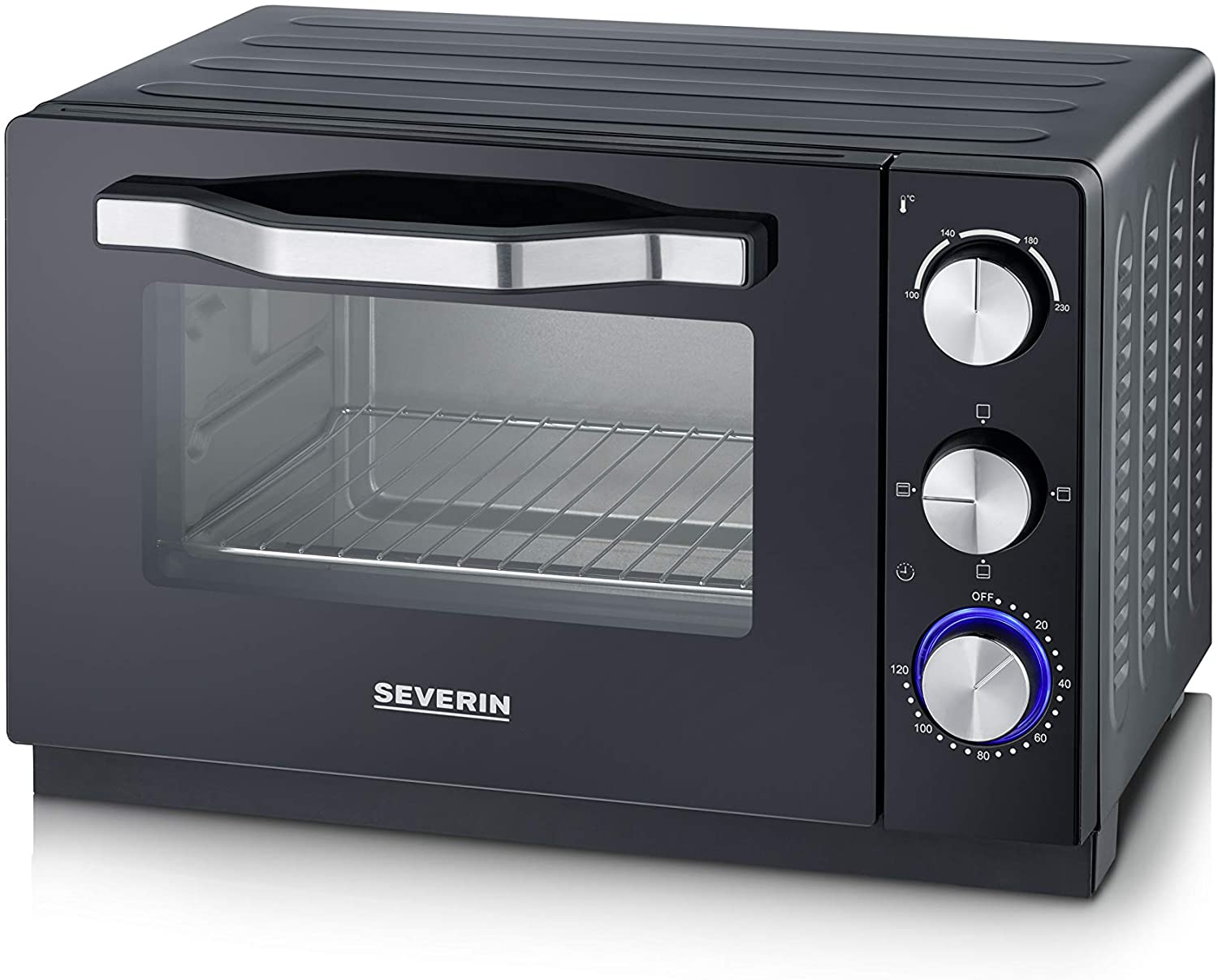 Severin Toast Oven TO 2070, Metal, 1380 W, 20 Litres, Black