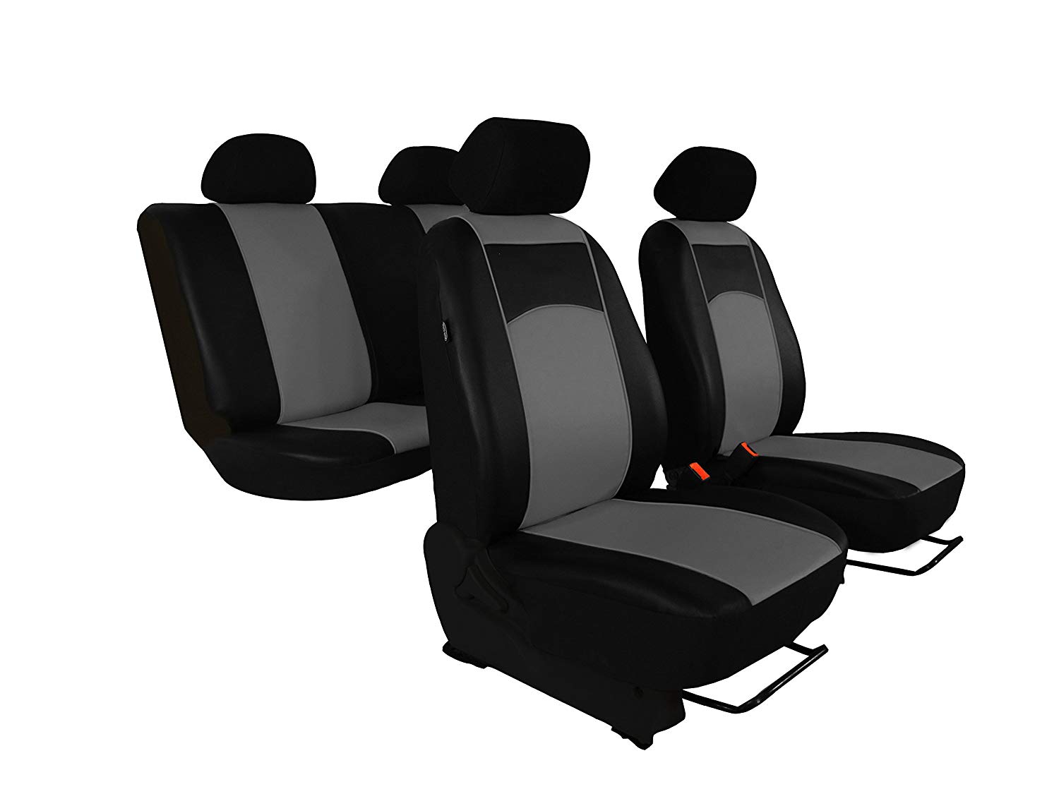 POK-TER-TUNING Exclusive, custom-made, best quality for T6 Transporter 5-seat seat covers / bus covers design in faux leather in 7 colours.