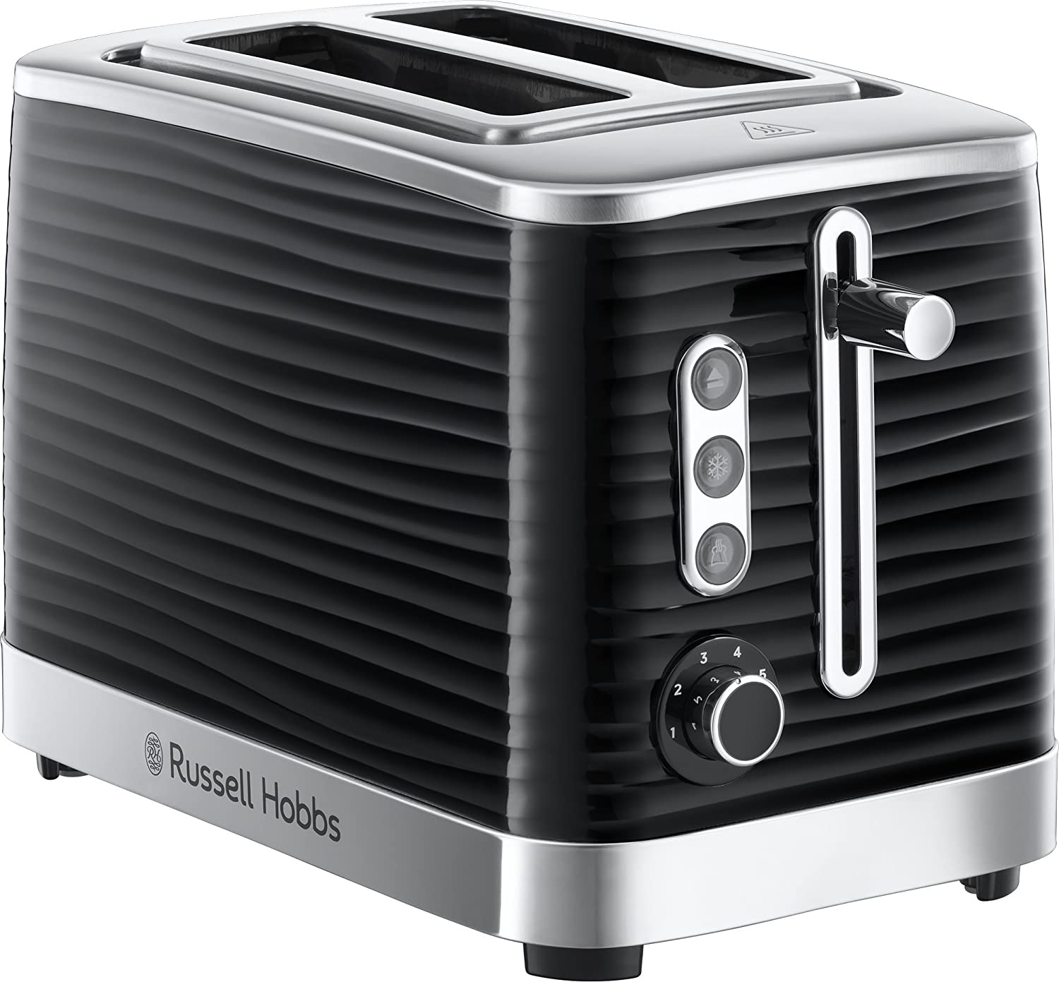 Russell Hobbs 24371 Inspire High Gloss Toaster with 2 Slices - Black {4008496972562}
