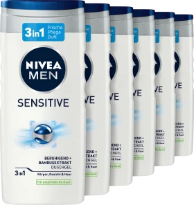 Shower gel sensitive 3in1, benefit pack (6x250 ml), 1500 ml