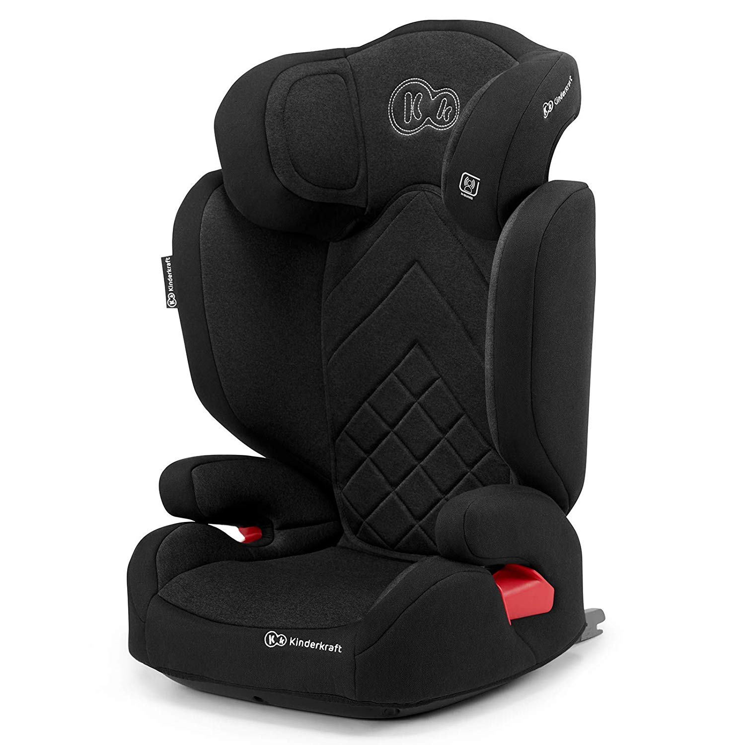 Kinderkraft XPAND Child Car Seat, Child Car Seat, Child Seat with Isofix, Adjustment of Headrest and Width of Side Walls, Group 2/3 15-36 kg, Intertek and ECE R44/04, Black