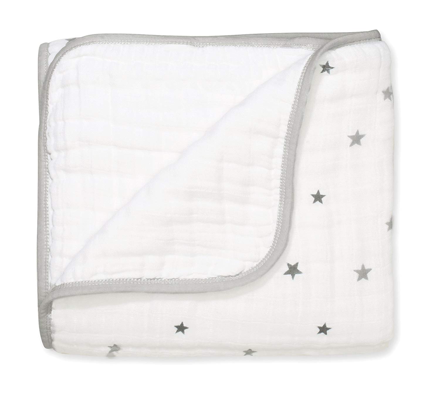 aden + anais Dream Blanket, 4 Layers, 100% Cotton Muslin, 120 cm x 120 cm, Twinkle