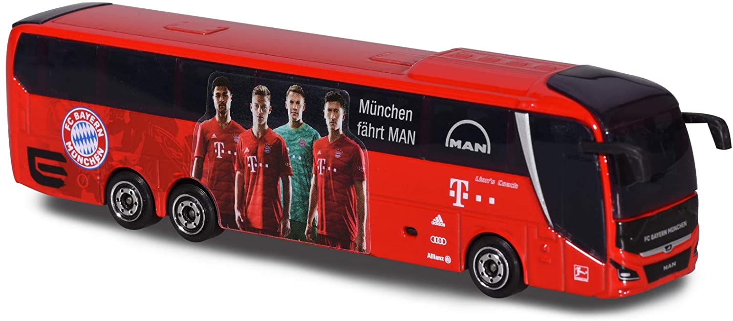Majorette Gift Box Fc Bayern Munich, Toy Cars With Free-Wheel And Suspensio