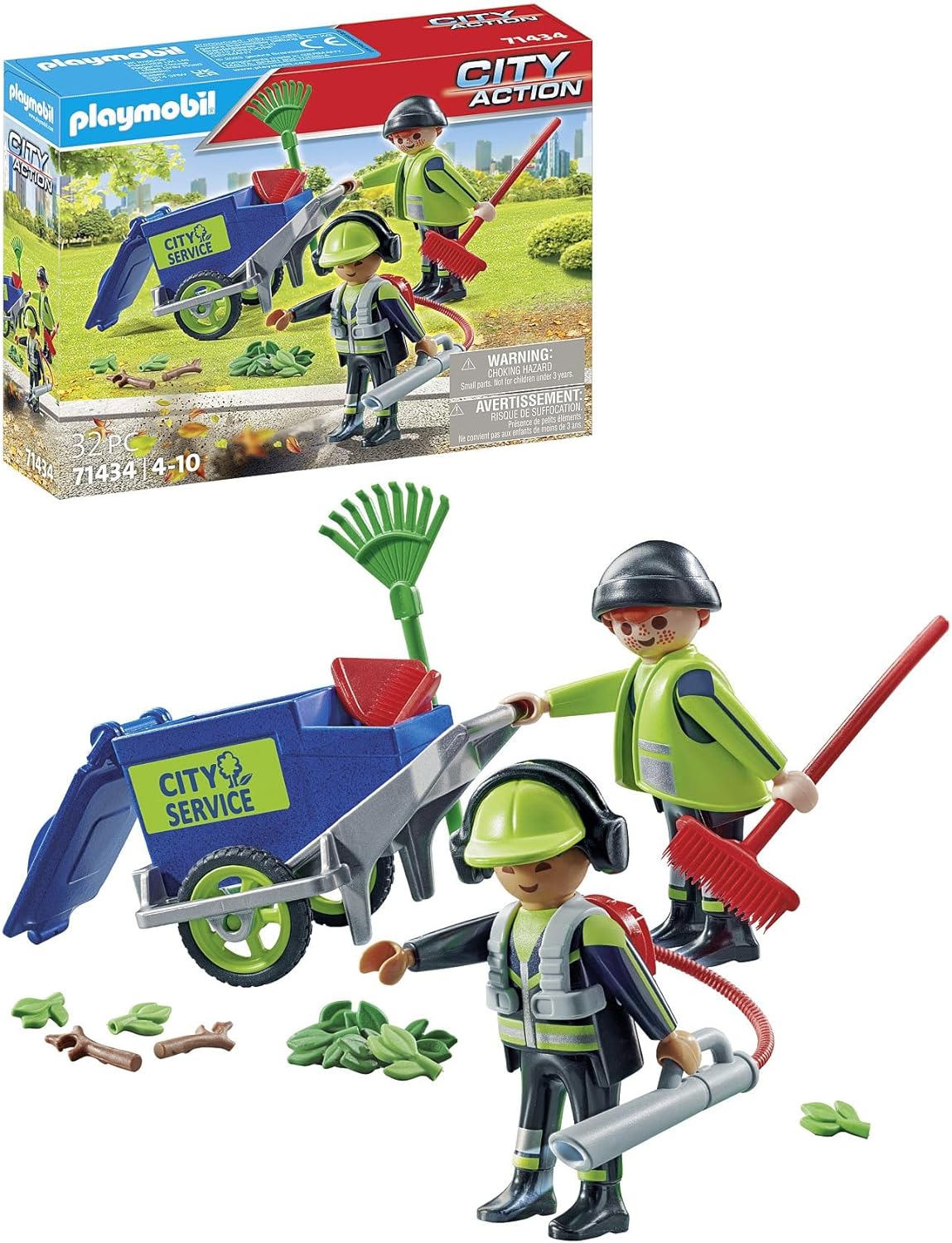 PLAYMOBIL City cleaning with electric vehicle