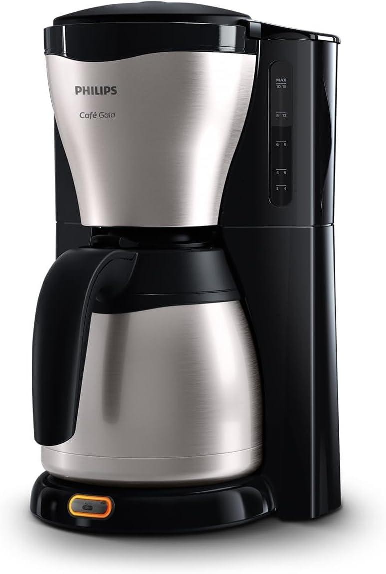 Philips HD7546 / 20 Gaia filter coffee machine with thermo jug, black / metal