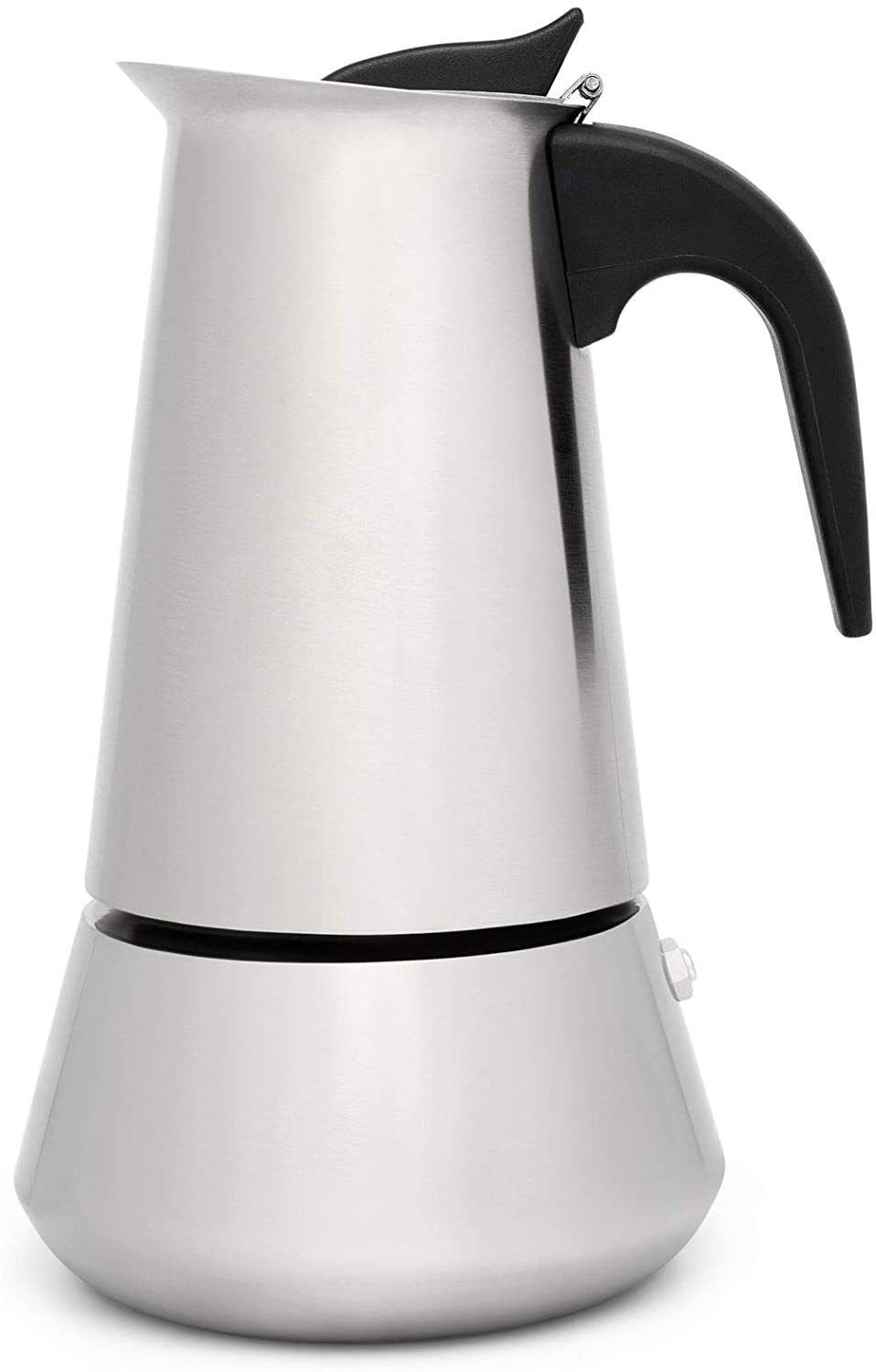Leopold Vienna Espresso Maker for 6 Cups Glossy Stainless Steel