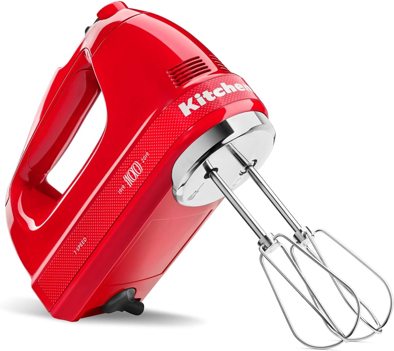 Kitchenaid KHM7210QHSD Queen of Hearts Hand Mixer, 7 Speeds, Passion Red