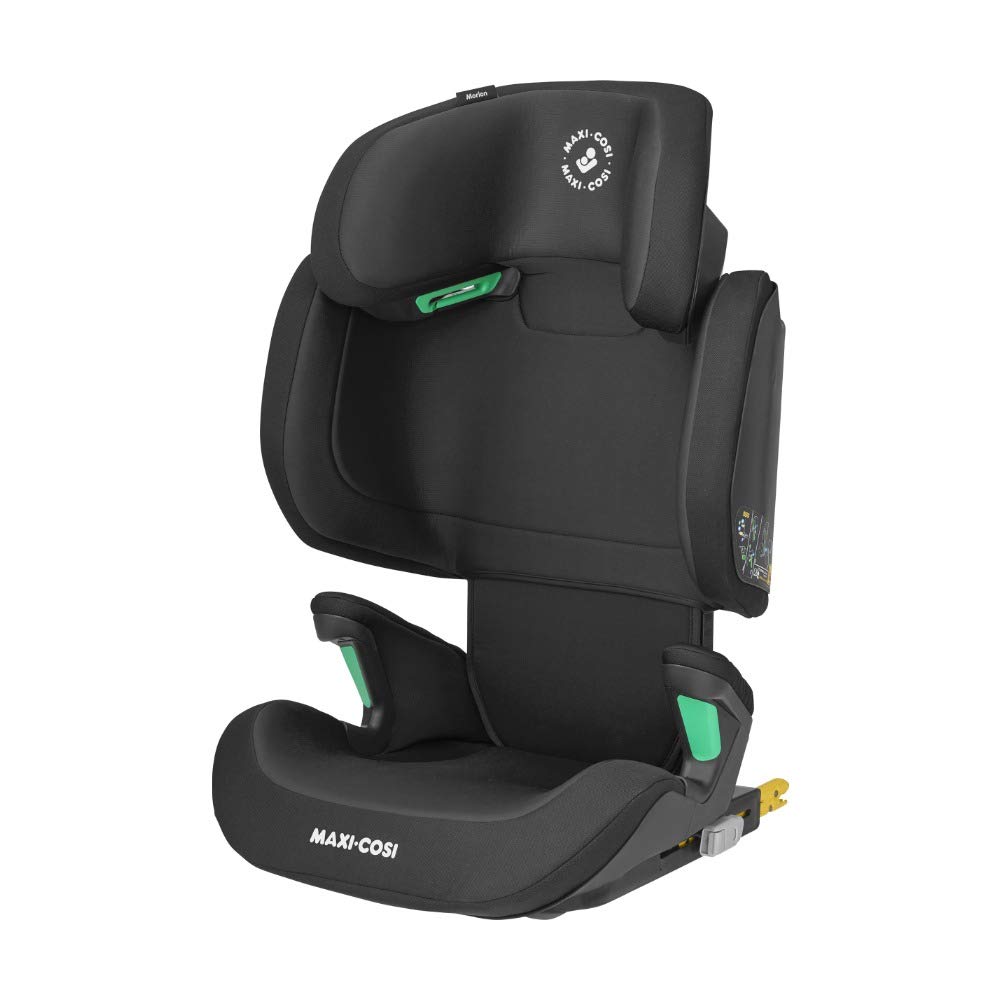 Maxi-Cosi Morion i-Size Child Seat with ISOFIX, Group 2/3 Car Seat (Approx. 100-150 cm / 15-36 kg), Usable from Approx. 3.5 Years to Approx. 12 Years, Basic Black
