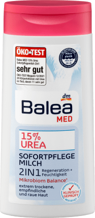 Balea MED Bodylotion 2in1 Instant care milk 15% Urea, 250 ml