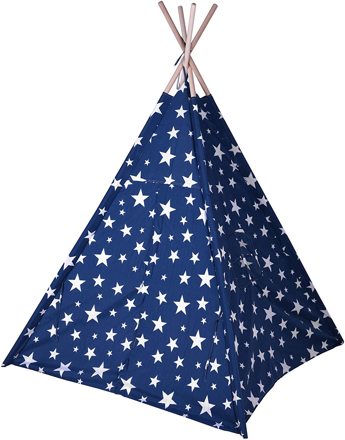 Childrens Play Tent 160 Cm-Color: Blue-Childrens Room Tipi Childrens Ten