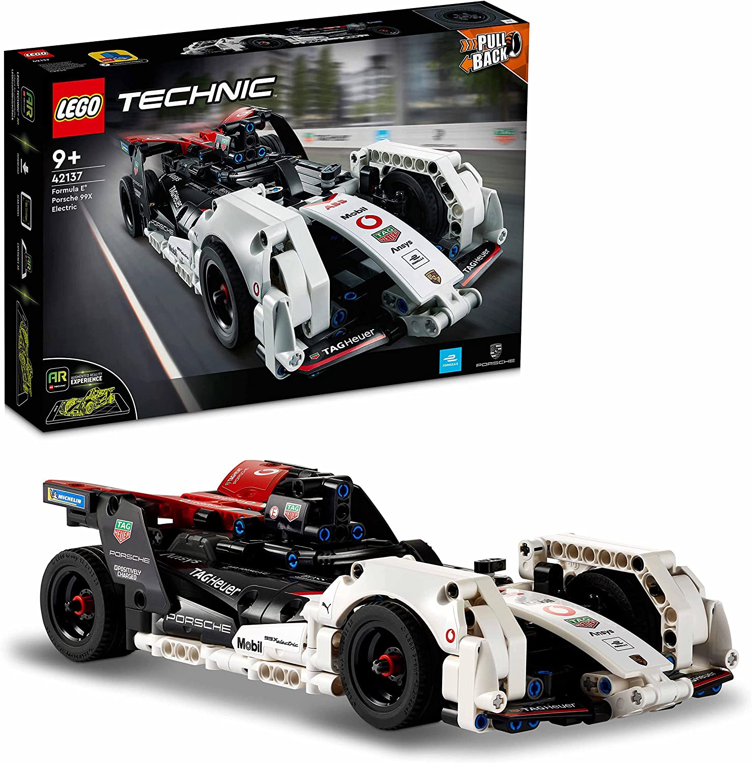LEGO 42137 Technic Formula E Porsche 99X Electric, Rennauto für Kinder, Mod