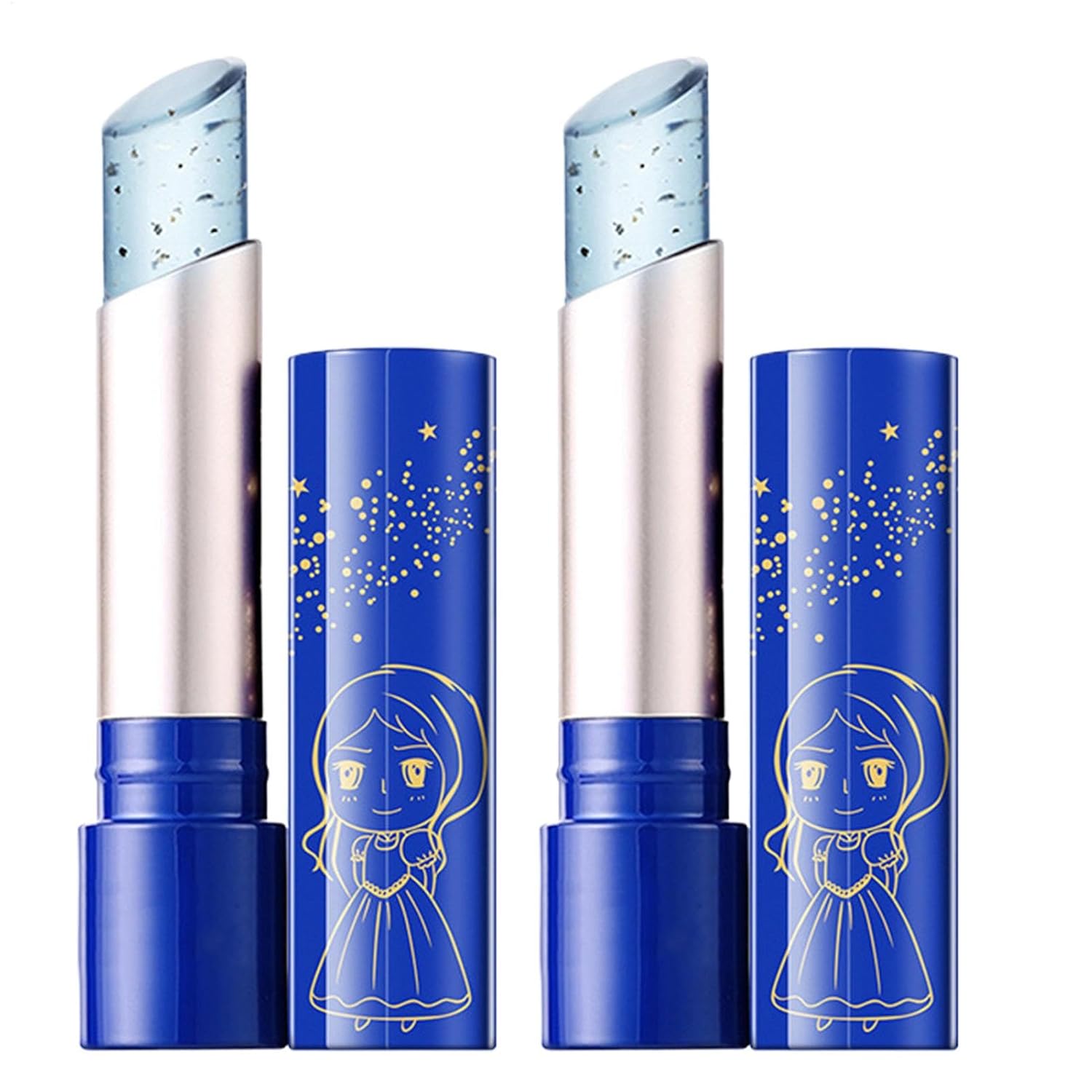 Korean Blue Jelly Lip Balm, Blue Jelly Lip Gloss, Crystal Jelly Lipstick, Lip Balm Color Changing