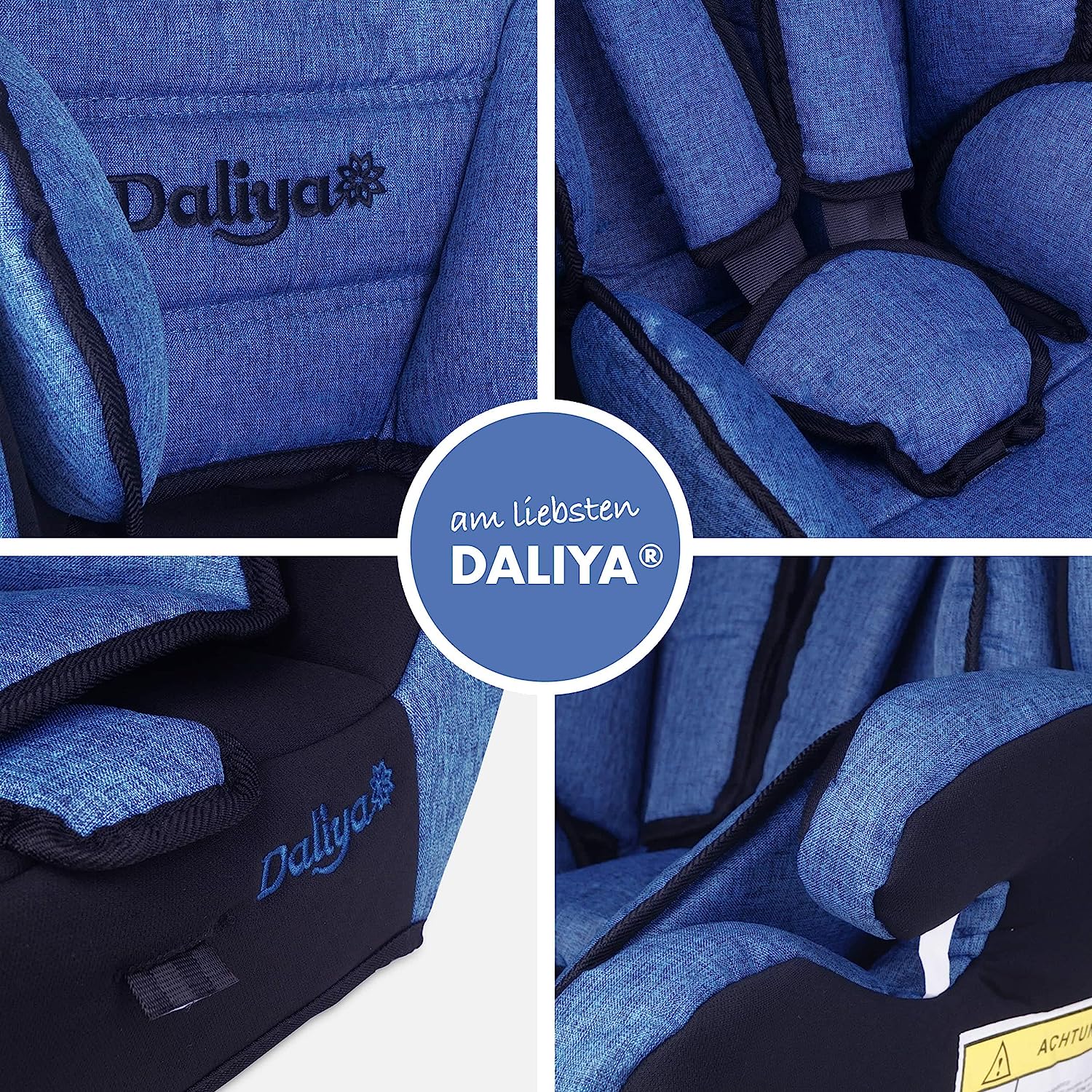 Daliya Child Car Seat Group 1 + 2 + 3 ECE R 44/04 Blue / Black