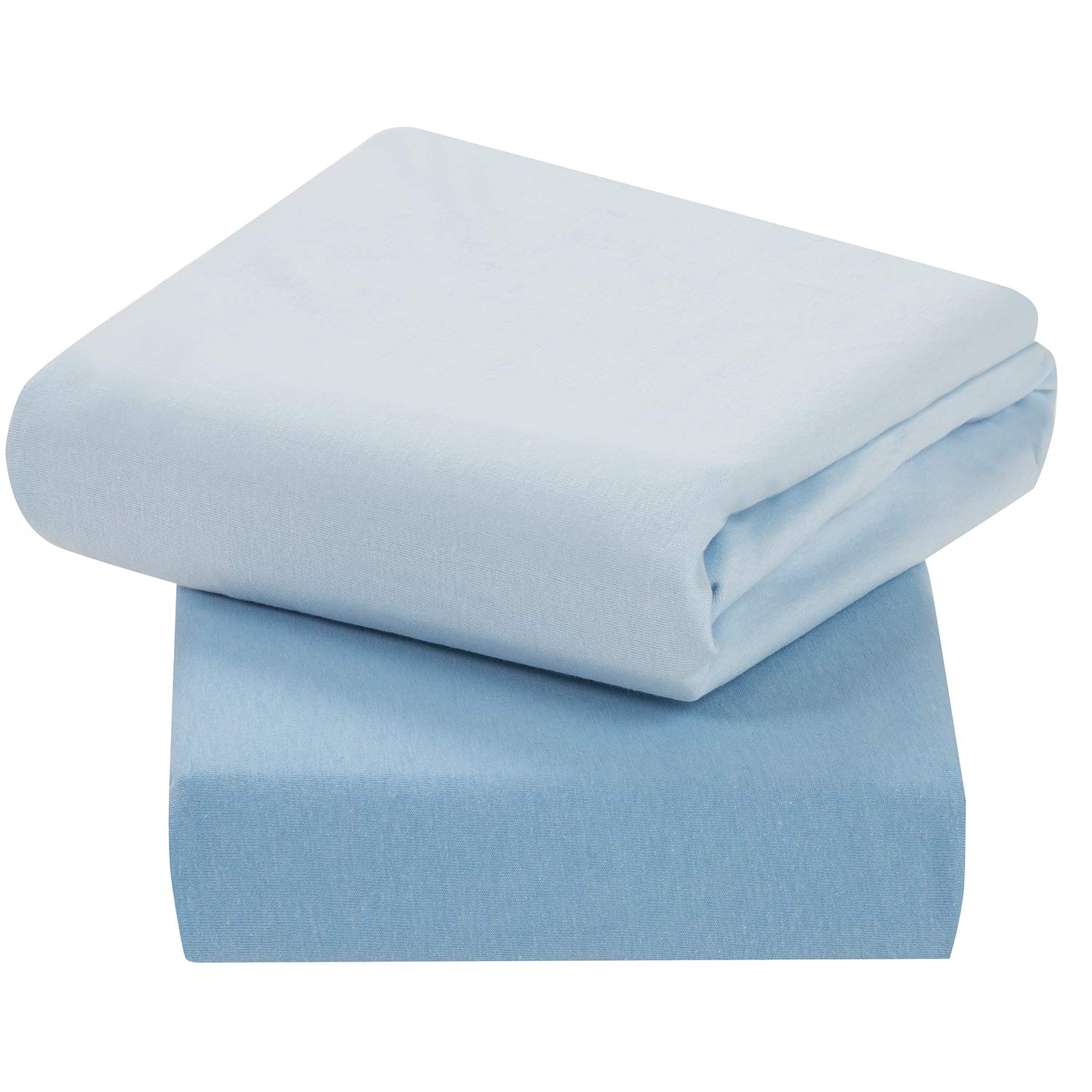 Clevamama 3326 Cot Fitted Sheet 70 x 140 cm, Pack of 2, Blue