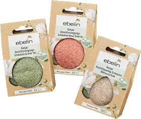 ebelin Konjac facial cleansing sponge, 1 pc