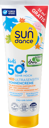 Sunscreen Kids MED ultra sensitive, SPF 50, overfill, 125 ml