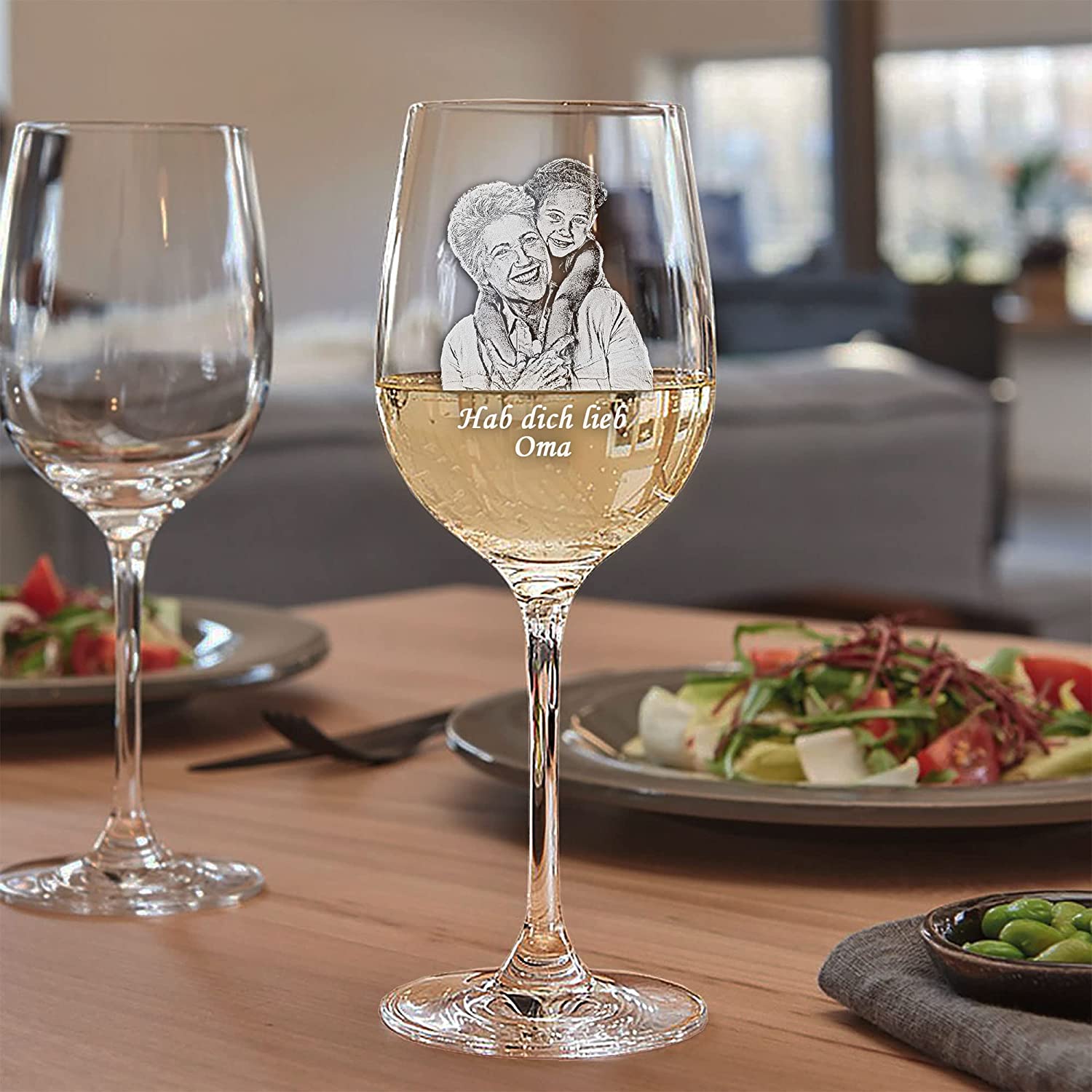 Spiegelau & Nachtmann Spiegelau White Wine Glass with Photo Engraving