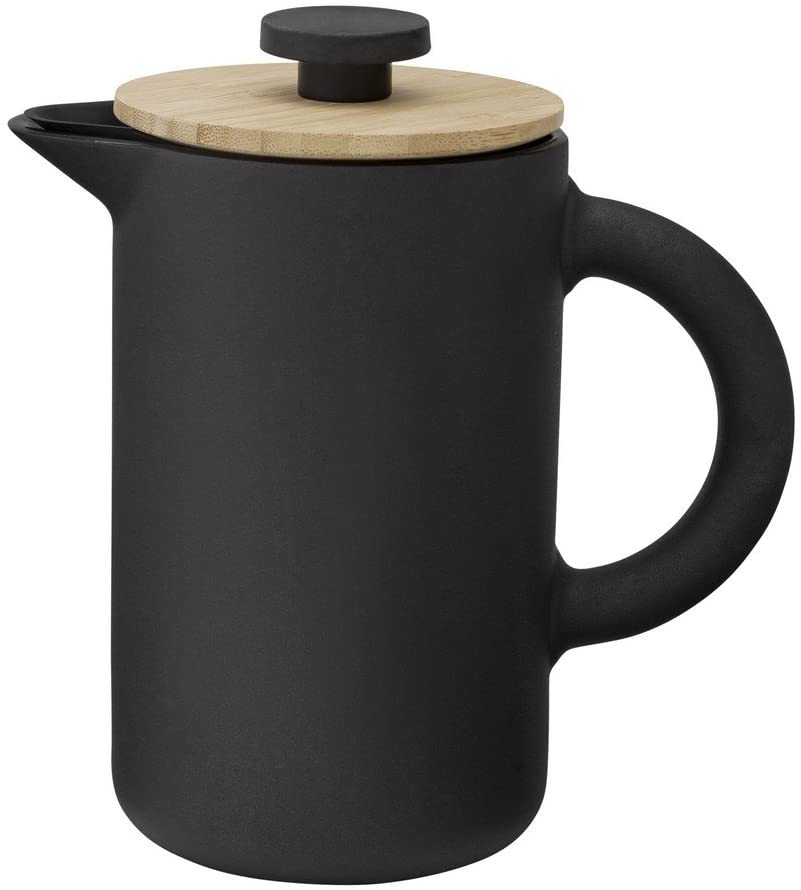 Stelton X-636 – Coffee Maker, Press Filter Jug – Theo – 0.8 Litres – Ceramic – Black