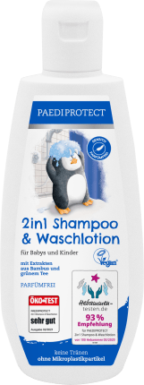 PAEDIPROTECT Baby Shampoo & Washing Lotion 2in1, 200 ml