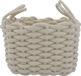 Storage basket large white, 1 st