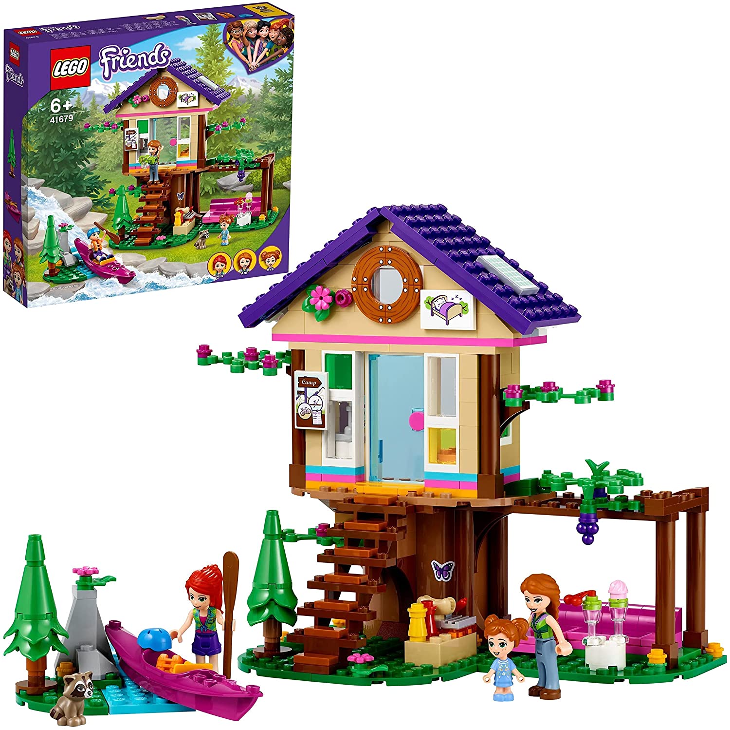 LEGO 41679 Friends Tree House in the Forest, Toy from 6 Years, House with M