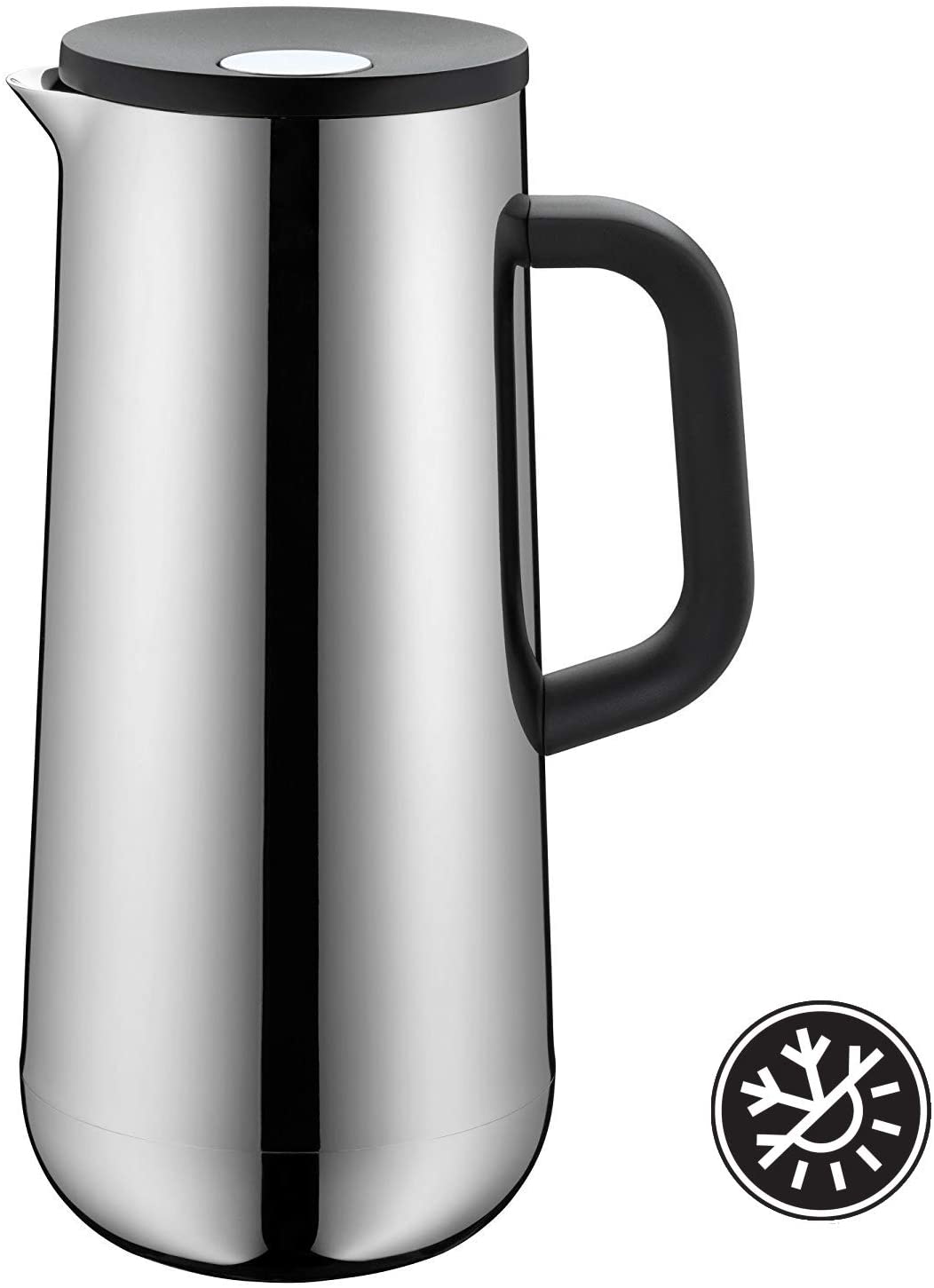 Wmf Impulse Stainless Steel Vacuum Flask Coffee Tea 1 L, Height 28.5 Cm Gla