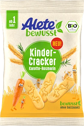 Children's biscuits crackers carrot-rosemary from 1 year, 30 g