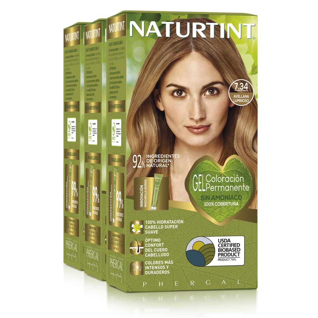Naturtint Hair color without ammonia, with a high percentage of natural ingredients, 170 ml (x3)