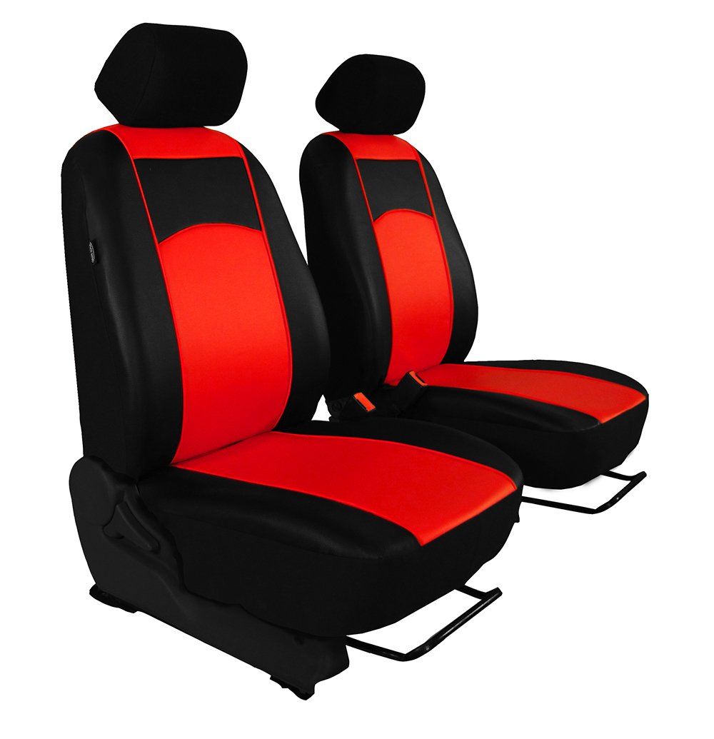 Mitsubishi ASX Tailor Made Leather Look Front – Seat Covers Bright Red.