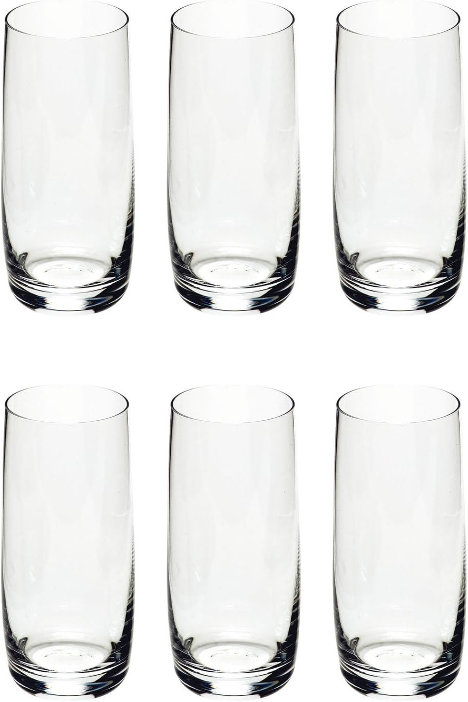 my basics Ultra 100 00 12 Long Drink Cups Glass 390 ml 12.5 cm Clear (Pack of 6)