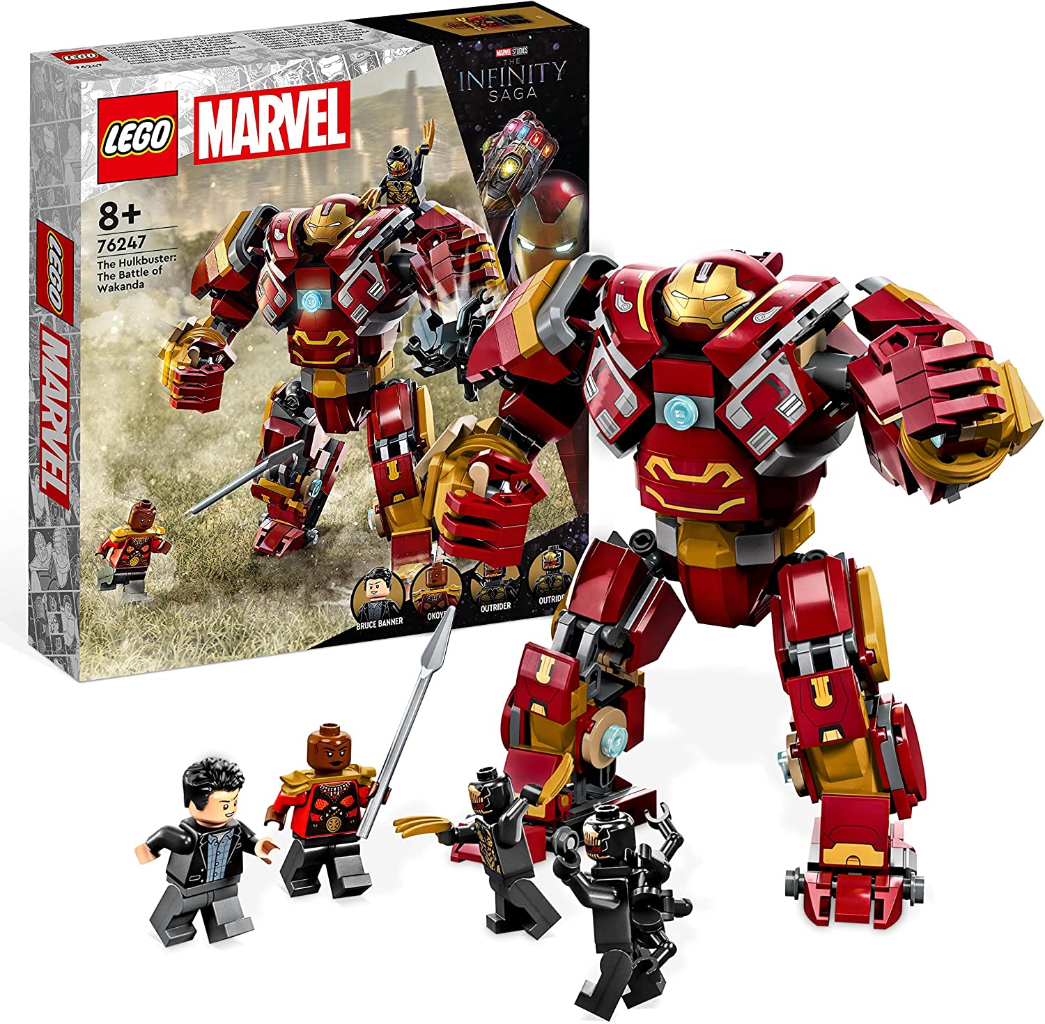 LEGO 76247 Marvel Hulkbuster: The Battle of Wakanda, Avengers Infinty War Toy with Bruce Banner Mini Figure, Action Figure for Children from 8 Years