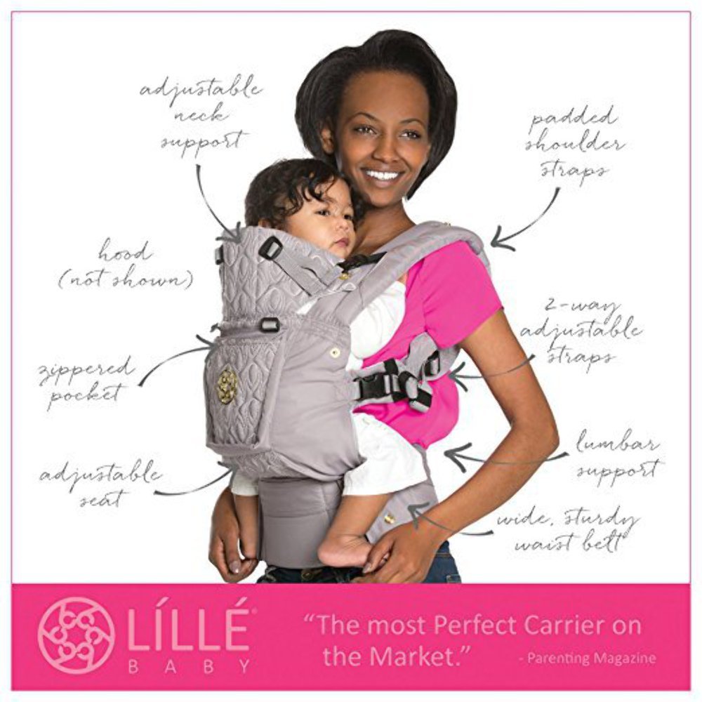 LILLEbaby Lille Baby 6 Positions 360 ° Ergonomic Baby and Child Carrier – Embossed
