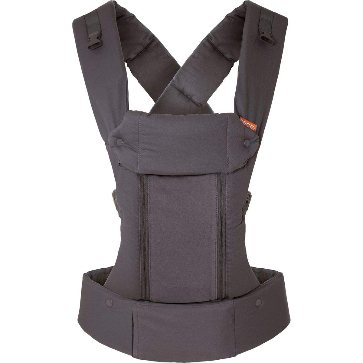 Beco 8 Baby Carrier from Birth - Dark Grey - Vented Back Including Newborn Insert - For Babies from 3.2 to 20 kg - 0 to 48 Months