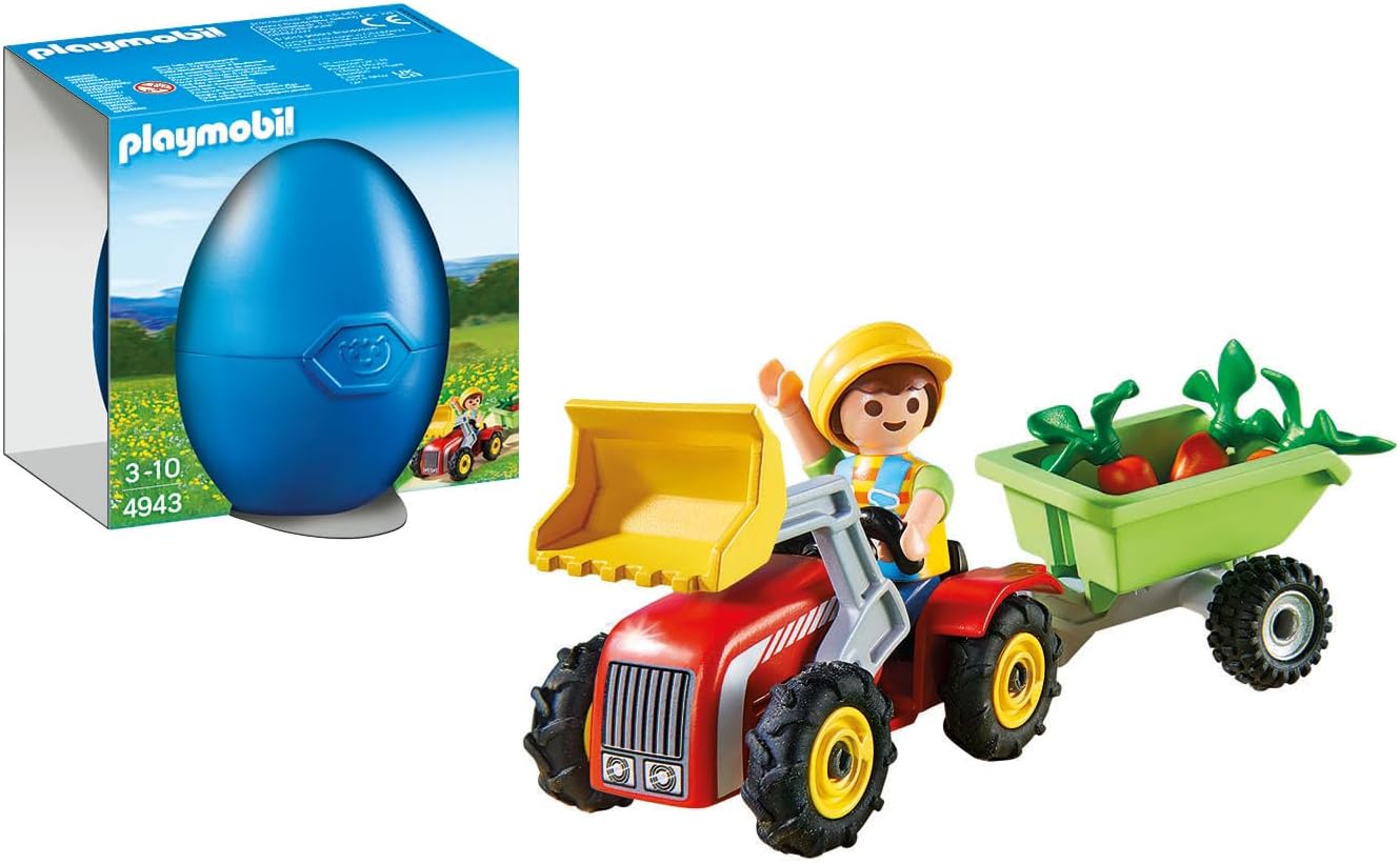Playmobil 4943 Country Farm Boy with Children's Tractor Gift Egg