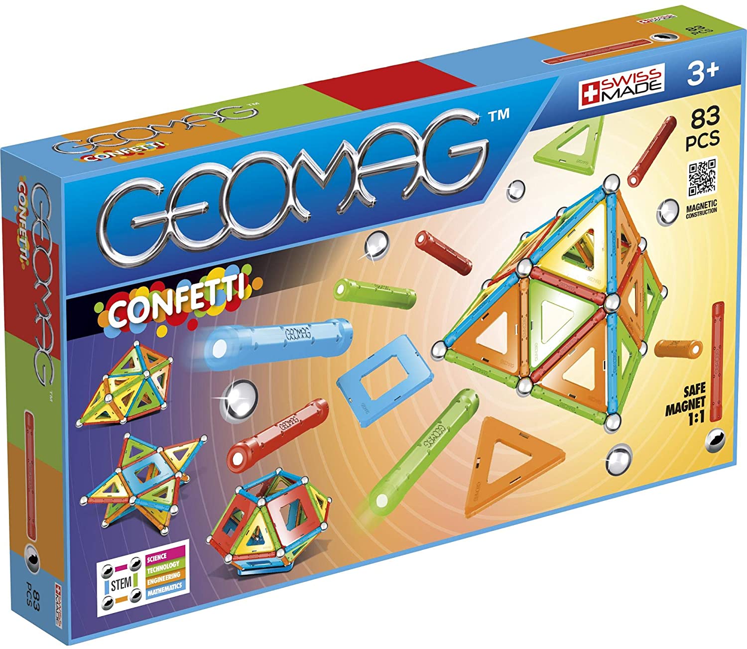 Geomag Confetti Magnetic Tiles