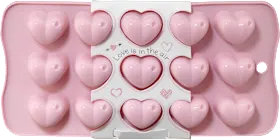 Praline/ice cube mold, hearts, 1 pc