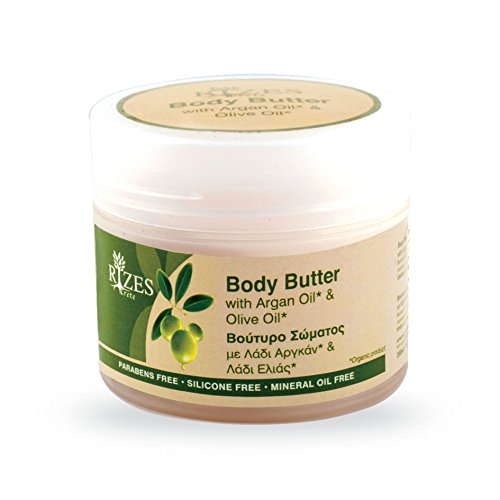Original Rises Body Butter Moisturising Body Lotion Olive Oil and Argan Oil Vegan Natural Cosmetics