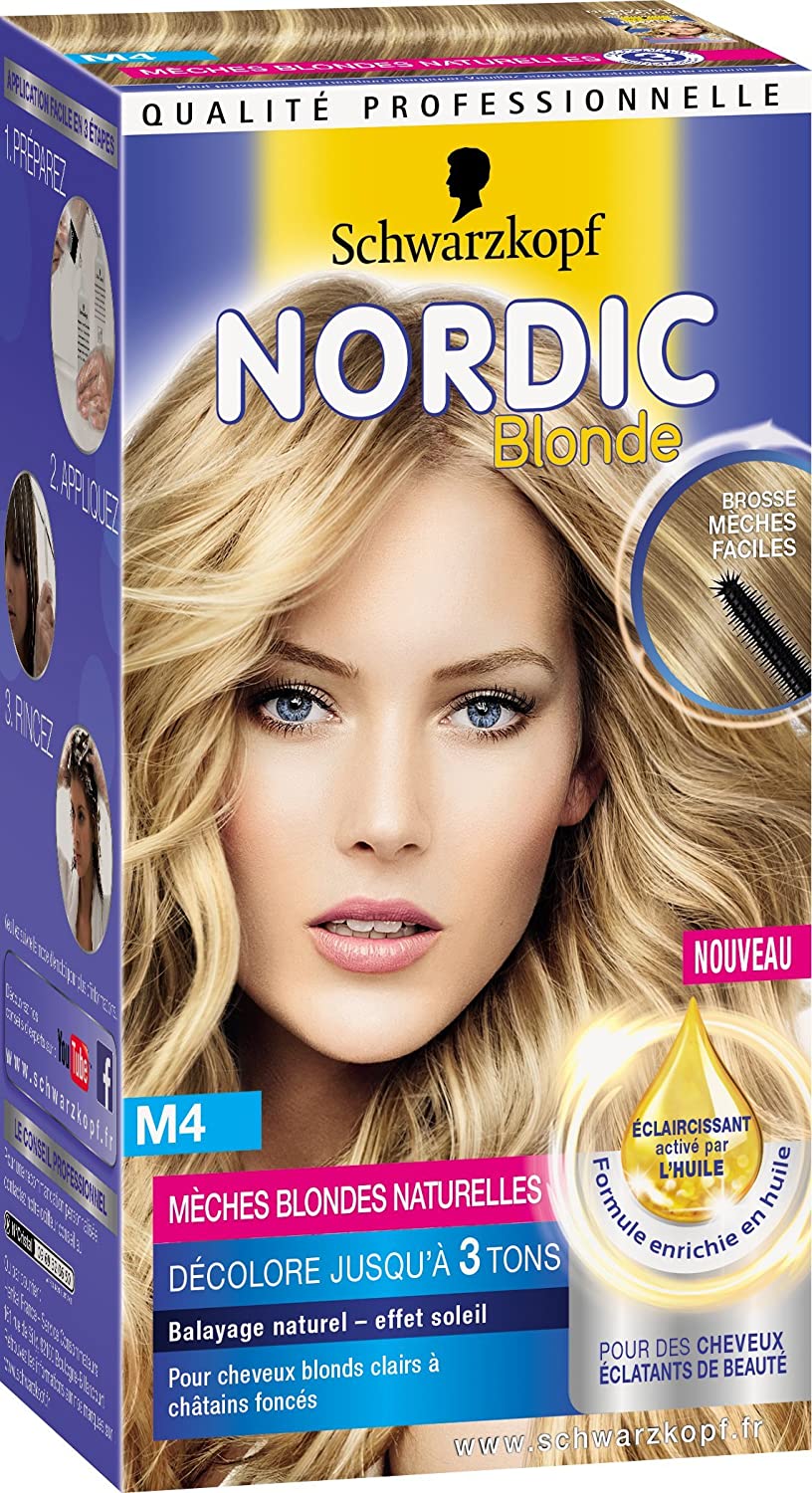 Schwarzkopf Nordic Blonde M4 Natural Strands, méché ‎blond