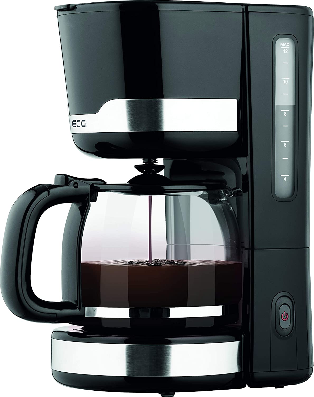 ECG KP 2115 Black Coffee Maker Plastic 1.5 Litres