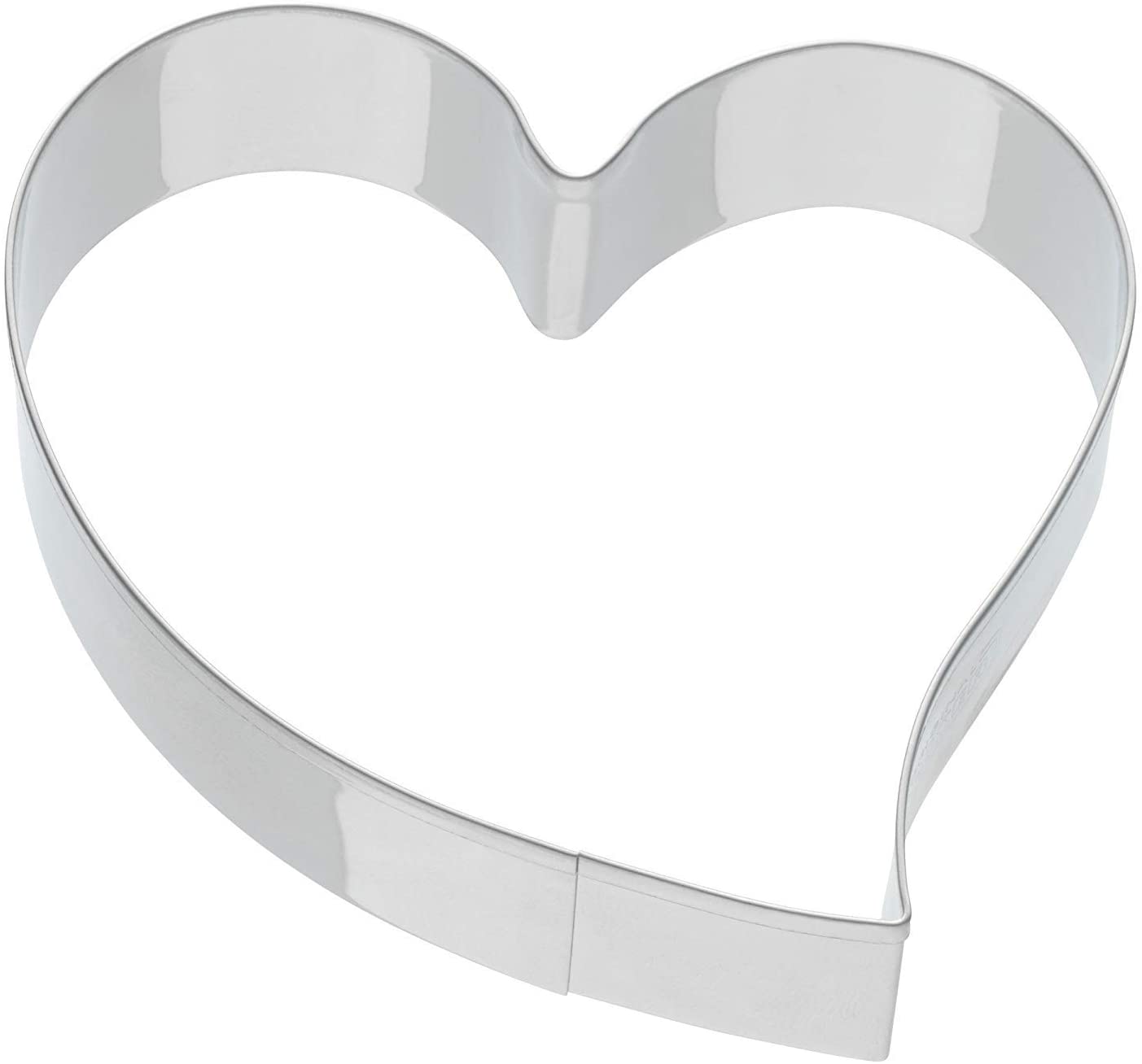 Kaiser \'2300604824 All Season Cookie Cutters Alles Liebe. – Stainless Steel Curved Heart, Clear, 8 x 8 x 2.5 cm