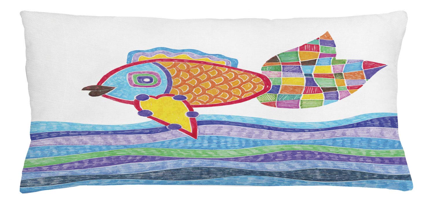 Abakuhausus De_2 Cushion Cover Multicoloured, 90 Cm X 40 Cm