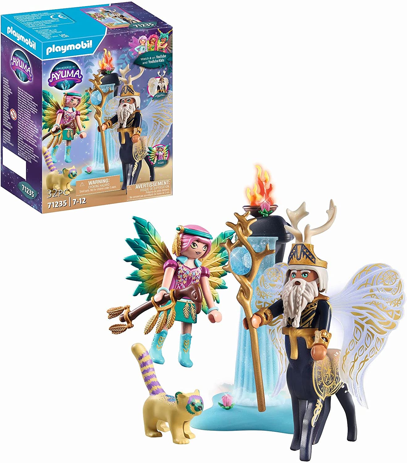 Playmobil Adventures of Ayuma 71235 Abjatus with Knight Fairy Hildi, Toy for Children from 7 Years