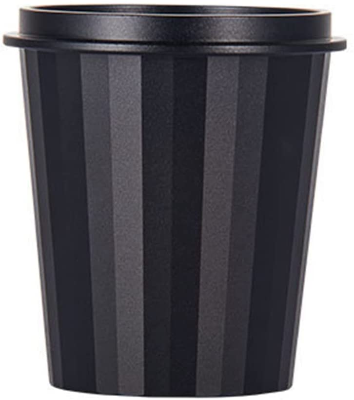 Stuurvnee 58 mm Coffee Dosing Mug for Espresso Machine Stainless Steel Coffee Powder Cups Supplies Black