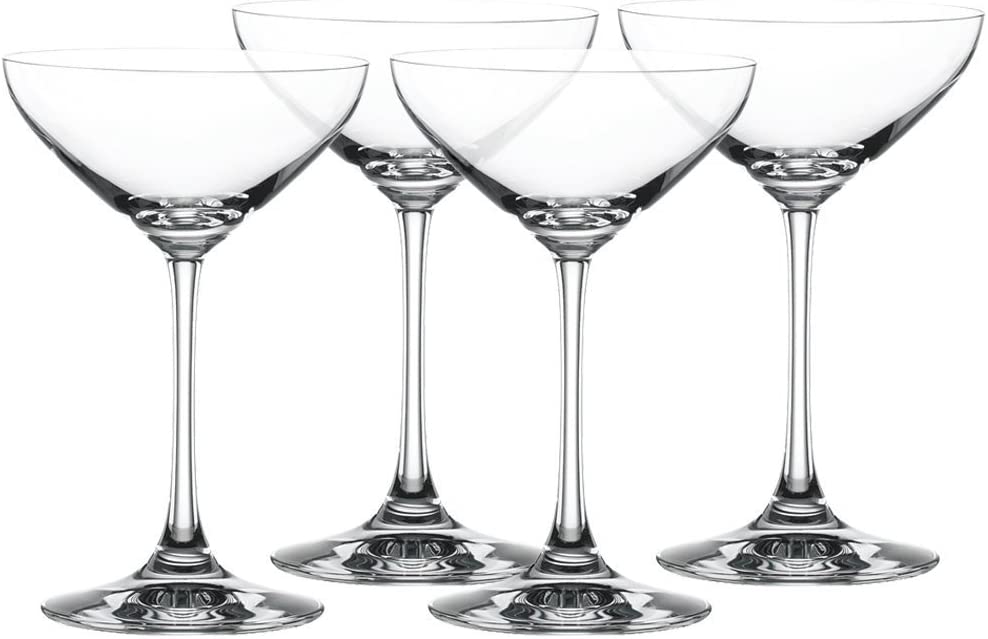 Spiegelau & Nachtmann Spiegelau 8-Piece Cocktail Dishes Set Special Glasses 4710050 Crystal Cocktail Glass/Champagne Hose/Coupette Glass 250 ml x 2