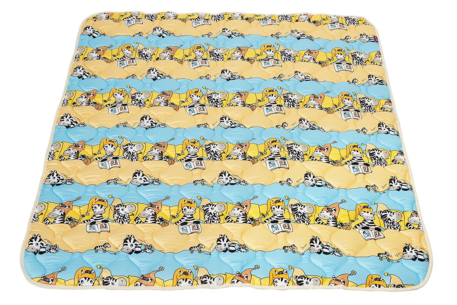 Babyfrücht BLP Crawling Blanket Colour: Blue | Non-Slip and Waterproof | Series: Base-Line Premium (BLP) | Item 10204 | Approx. 130 x 150 cm | Washable at 30 °C