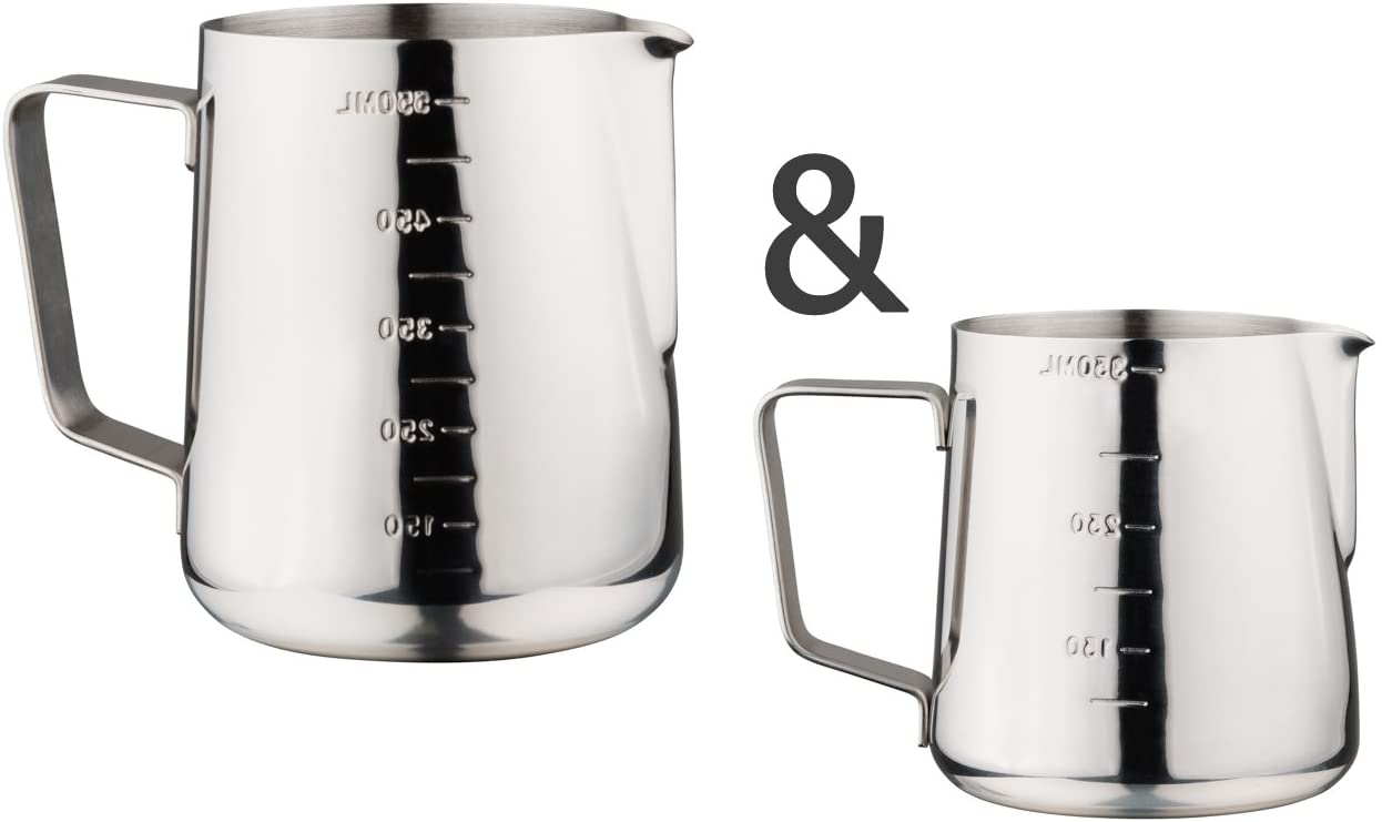 Luxpresso Milk Jug Measuring Jug with / without Scale Stainless Steel 550/350 ml
