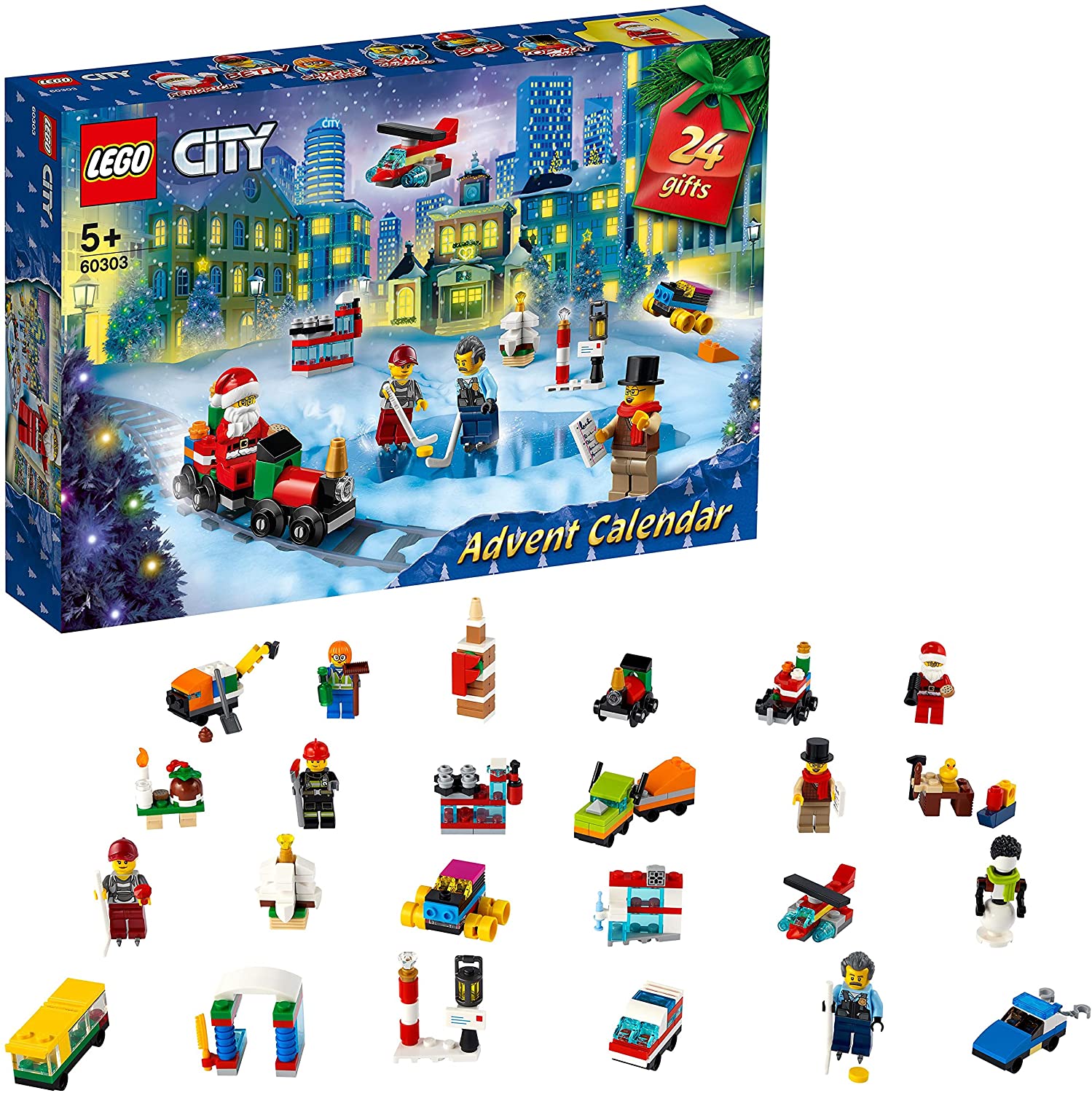 LEGO 60303 City Advent Calendar 2021 Minimum Model Building, Christmas Cale